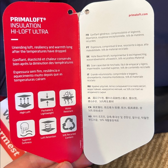 NWT Marmot warmcube havenmeyer arctic jacket coat in navy size small $500 - Picture 9 of 13